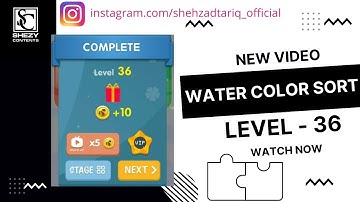 Water Color Sort - Level - 36