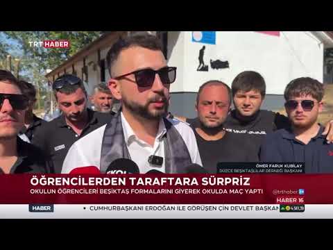 Köy Okulu Yenileme Projemiz TRT Haber'de - 1903 Düzce Beşiktaşlılar Derneği