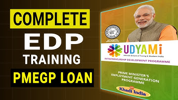 Complete EDP Training for PMEGP Loan 2025 | First Class EDP Certificate | Sanction Loan