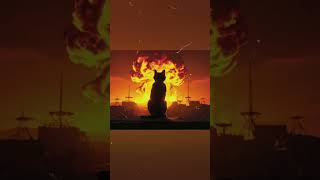 Fallout nuclear bomb explosion#fallout #monk #nuclear #art #ai  #cat #war #explosion #bomb #atombomb