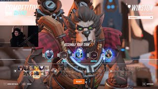 SUPER INSANE WINSTON GAMEPLAY OVERWATCH 2 SEASON 4 TOP 500