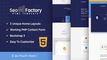SEO Factory - Digital Marketing Agency HTML Template | Themeforest Website Templates and Themes