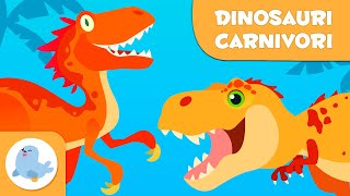 DINOSAURI per bambini - Dinosauri carnivori - TIRANNOSAURO, VELOCIRAPTOR, SPINOSAURO... screenshot 3