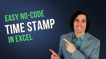 How to create an EASY time stamp in Excel, NO VBA NEEDED! A beginner