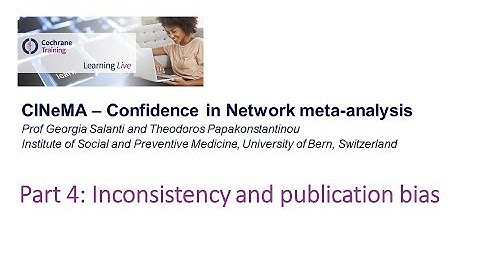CINeMA framework: Inconsistency and publication bias