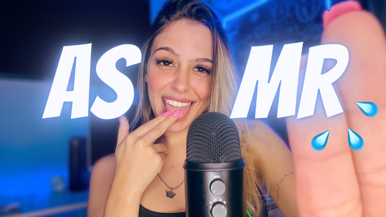 ASMR SPIT PAINTING YOUR FACE💧 mouth sounds