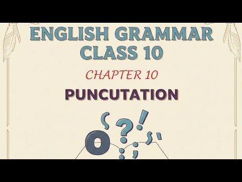 Up board class 10th English grammar punctuation part 4 (विद्या question ...