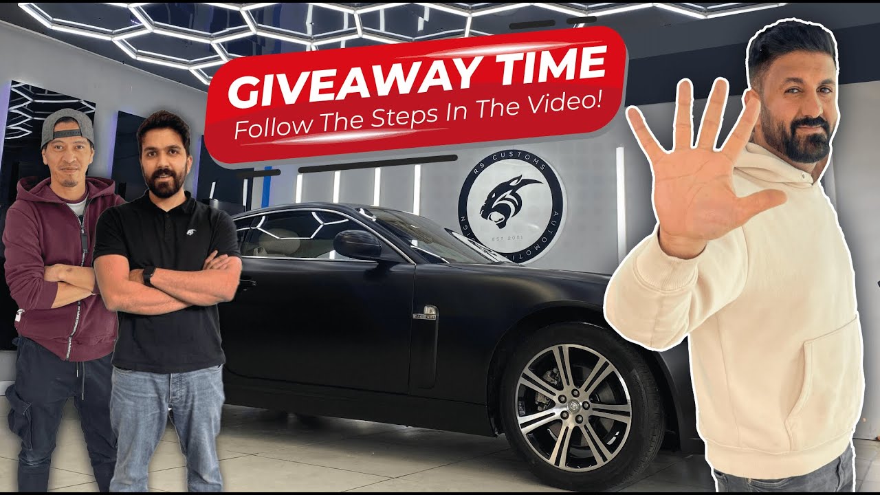 Jaguar XK 5 Minute Satin Black Wrap Challenge!