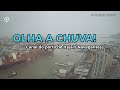 Veja a chuva chegando no canal do porto de Itajaí / Navegantes!