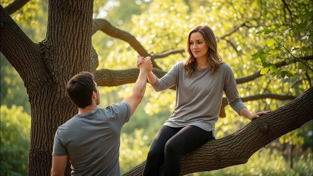 I Told My Neighbor, “Jump—I’ll Catch You,” and She Whispered, “Maybe Falling for You Isn’t So Bad”