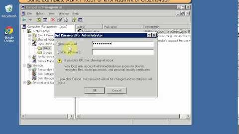 How to change Windows 2003 administrator password
