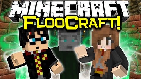 Minecraft FLOOCRAFT MOD Spotlight! - Harry Potter Teleportation! (Minecraft Mod Showcase)