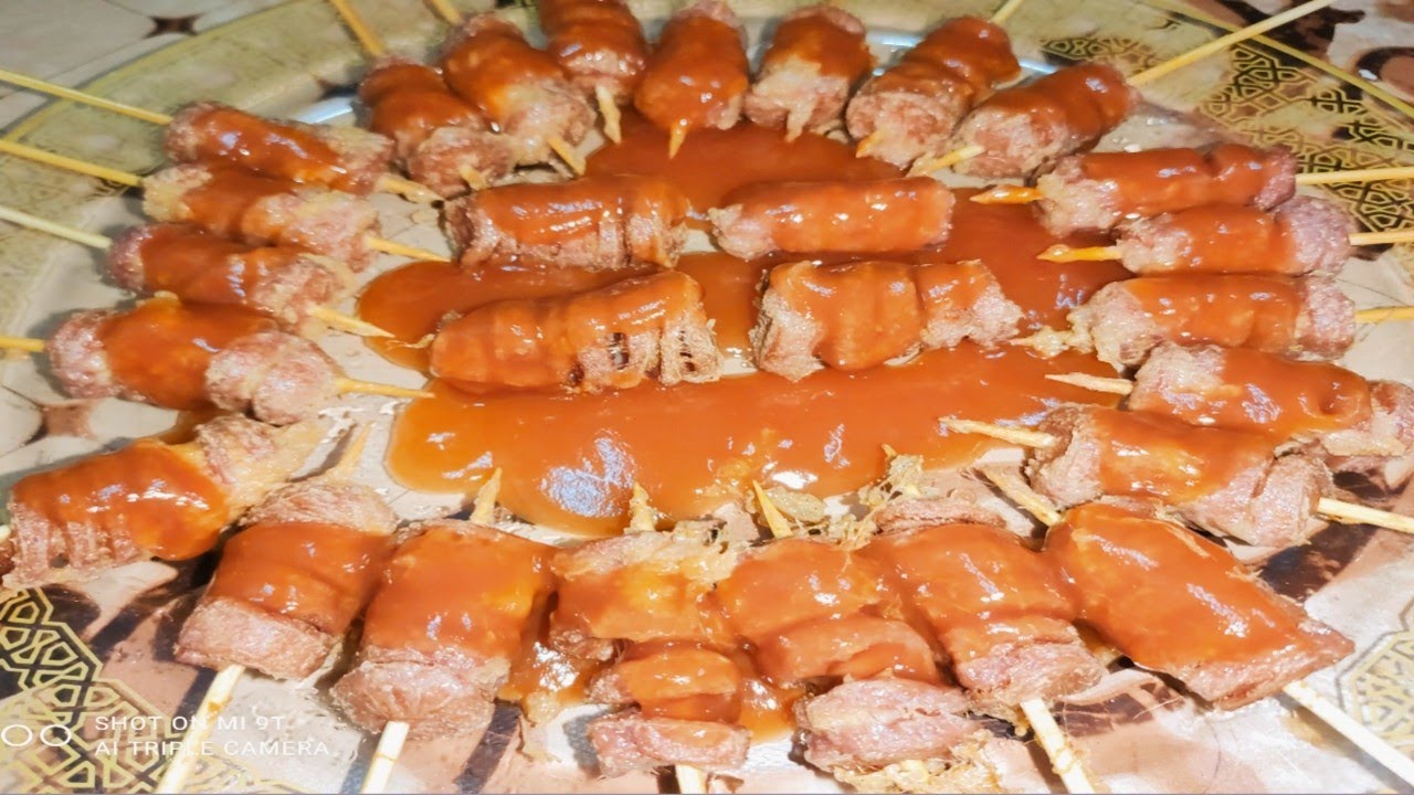 5 minutes Homemade Chicken Sausage Seekh Recipe ! Chicken Sausage Recipe ! Easy Sausage Seekh