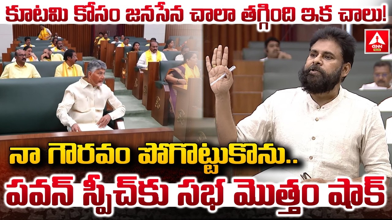 కూటమి కోసం జనసేన చాలా తగ్గింది ఇక చాలు..! | Deputy CM Pawan Shocking Comments | ANN Telugu