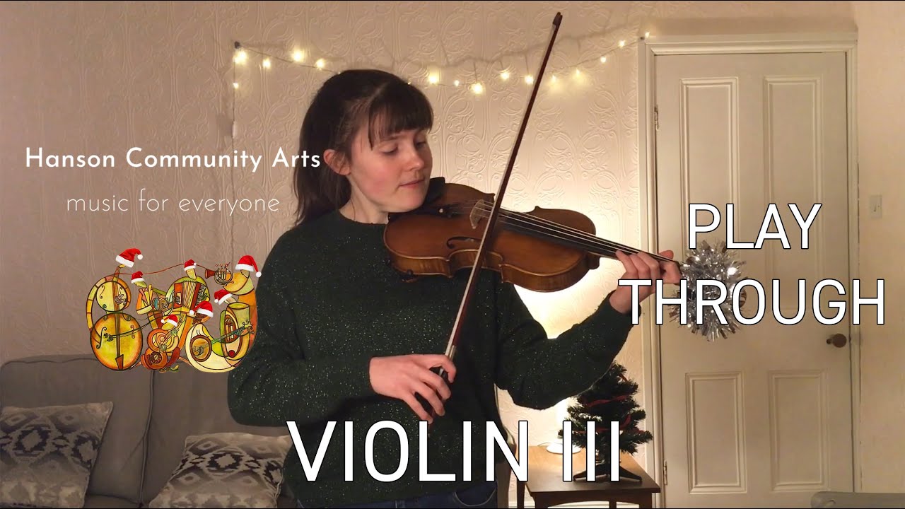 The BIG Christmas Concert - Violin III Play Through with Rebecca | Hanson Community Arts