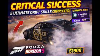 FH5 Horizon Open Critical Success - Perform 5 Ultimate Drift Skills in Horizon Open Drifting