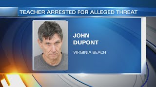 Virginia Beach teacher charged for making threats against school