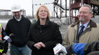 Preparing for implosion of the NYS Fair Grandstand