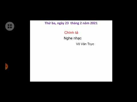 Chính tả - Nghe nhạc