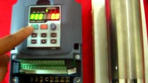 Spindle and Inverter Set up 220V 1 phase in  3 phase out