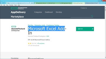 HP ALM - Download Excel Add-ins