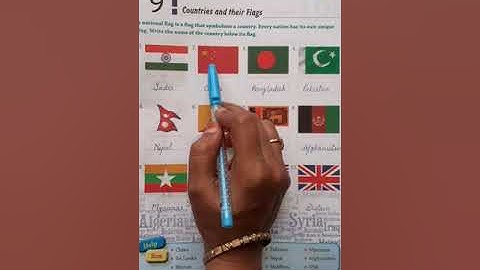 Std-4/G.K./L-9: Countries and their Flags