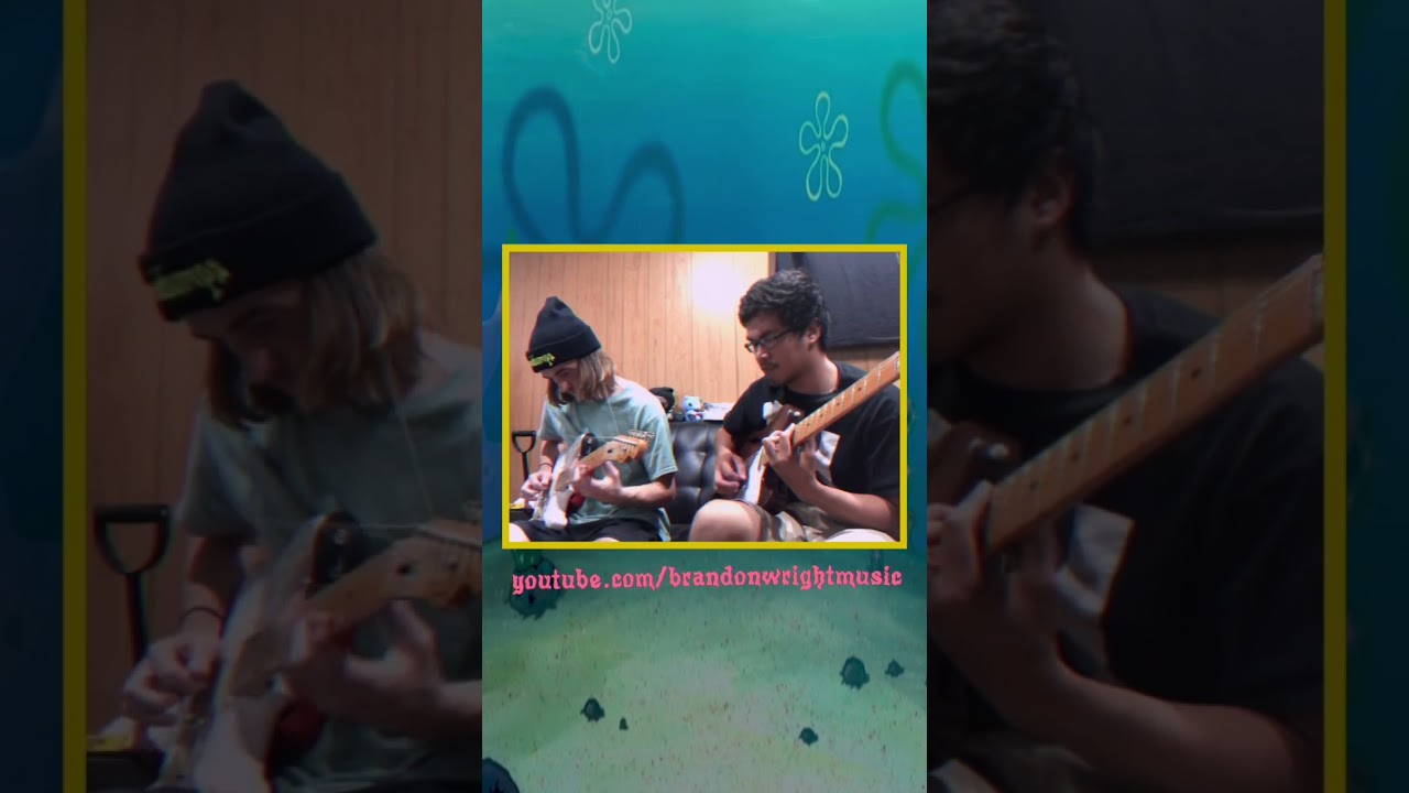 Spongebob guitar cover duet #guitar #spongebob #fenderstratocaster #telecaster #guitarcover