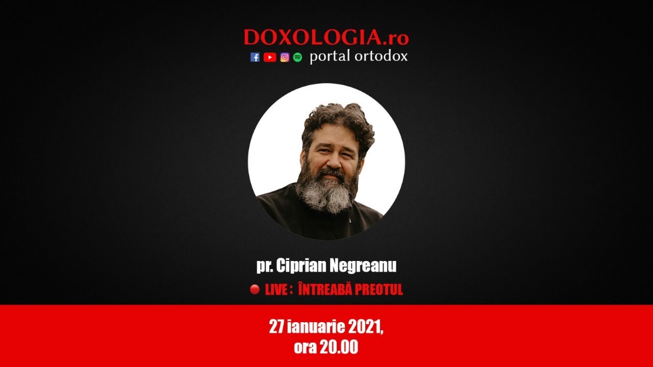 ⭕ LIVE: Pr. Ciprian Negreanu – „De ce să merg la Liturghie?”