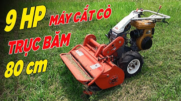 Máy Cắt Cỏ Trục Băm Nhật Bãi Công Suất 9HP Lưỡi Cắt Dài 80Cm Cực Khỏe
