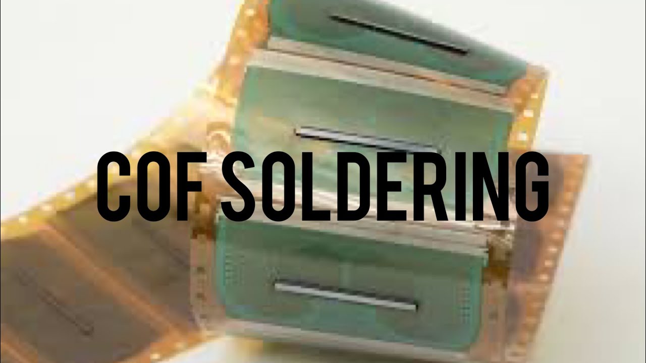 Пайка COF шлейфа | COF soldering to matrix bar - YouTube