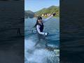 Gasoline-powered surfboard, floating on the water #rushwave #Surfing #surfboard #gasolinesurfboard