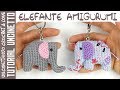 Tutorial Elefante Indiano Amigurumi Portachiavi (sub. English y Español)