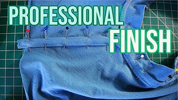 How to Stabilize the Back Neck and Shoulder Seams of a T Shirt like Ready-to-Wear