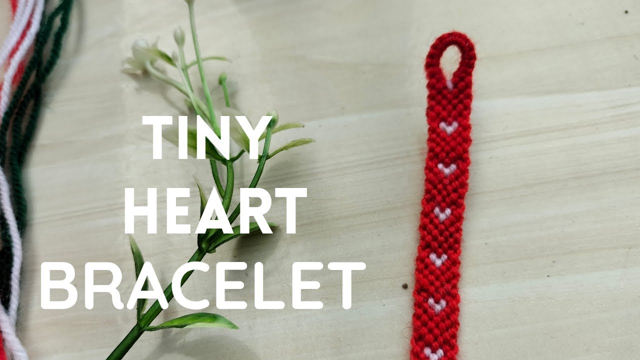 Tiny Heart Bracelet Tutorial ♡ (beginner valentine's day bracelet) 