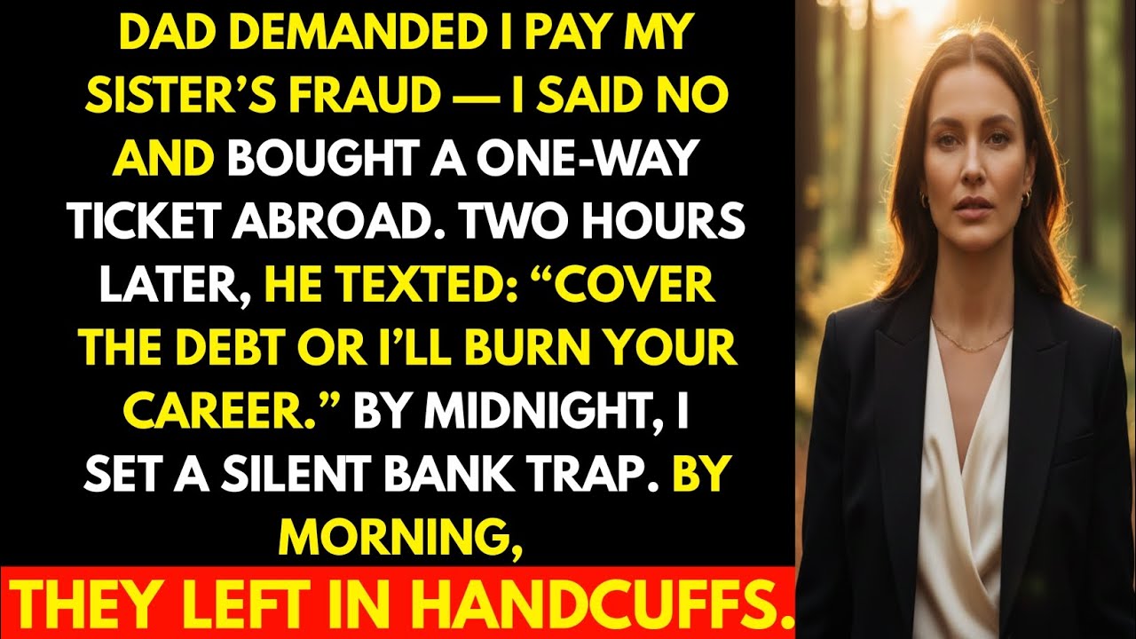 My Dad Demanded I Cover My Sister’s Fraud — I Booked a One-Way Ticket and Never Looked Back
