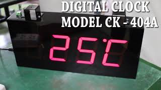 INTERFACECOM : นาฬิกา ดิจิตอล Digital clock indoor รุ่น Model : CK-404