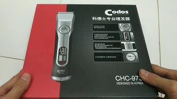 Đập Hộp Sản Phẩm Tông Đơ Cực Đẹp  Codos CHC 973  Codos Việt Nam