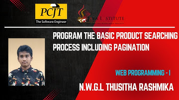 Task 19 - Program the basic product searching process including pagination