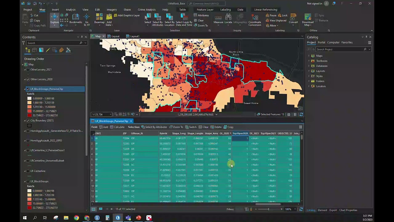 ArcGIS Pro: Multiple Spatial Joins for Counts to Identify Top Neighborhoods
