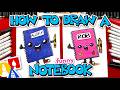 How To Draw A Funny School Notebook