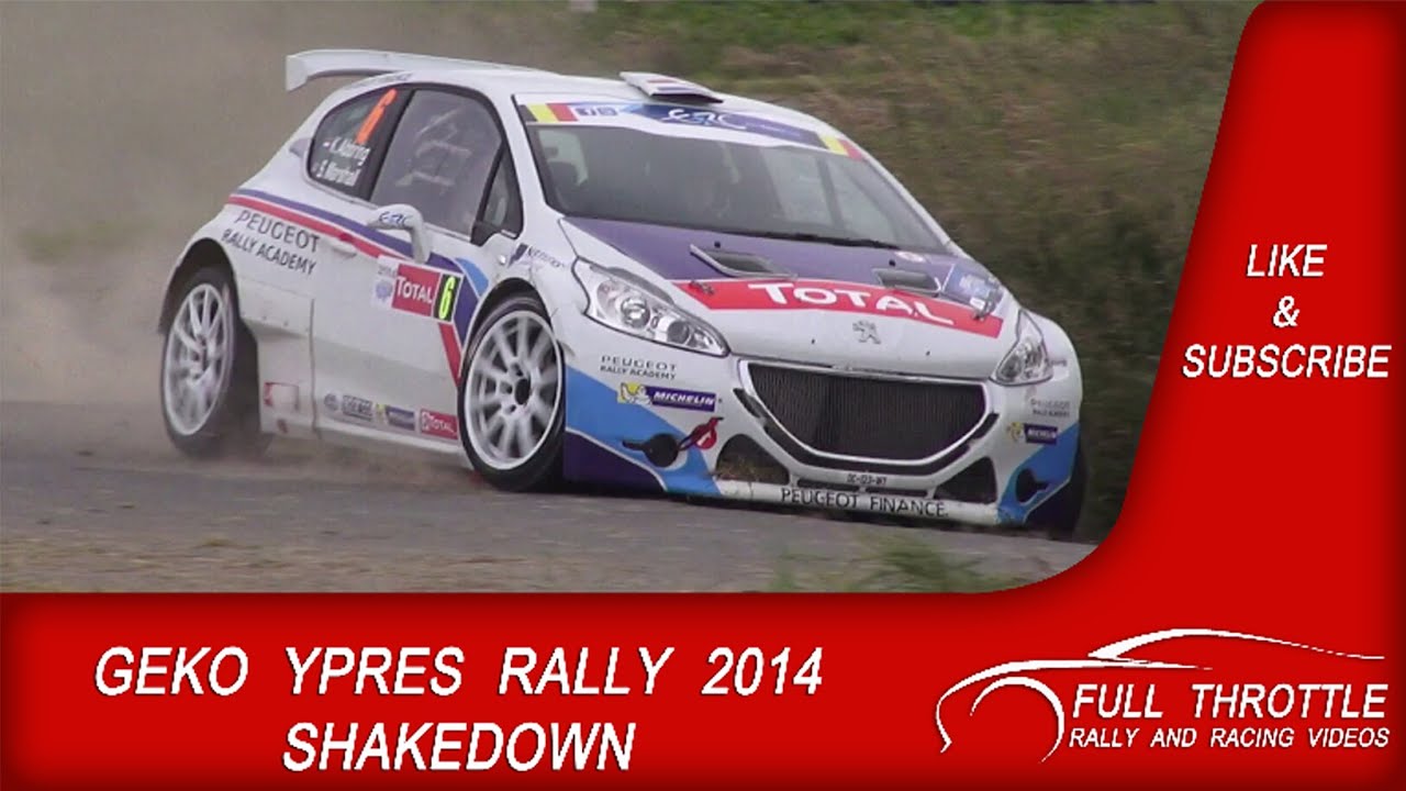Geko Ypres Rally 2014 Shakedown + Big Crash