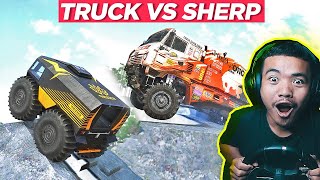 CHALLENGES TRUK RALLY VS MOBIL SHERP MENANG MANA? Spintires Mudrunner