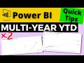 QT#92- 2 Options For Displaying Year To Date (YTD) Values Over Multiple Years - Power BI Line Graphs