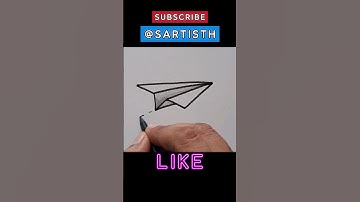 Paper Plane Drawing✈️ Easy Drawing Ideas✈️ How to Draw Tutorials✈️ #art #drawing #plane #shorts