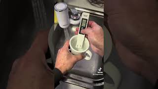 Home water quality tests using TDS/EC meter.