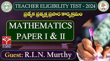 TG TET GUIDANCE  - AWARENESS ON MATHEMATICS || TET  2024 || LIVE || T-SAT || 29.03.2024