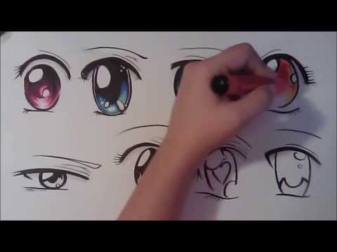 How to Draw Manga Eyes, Eight Different Ways