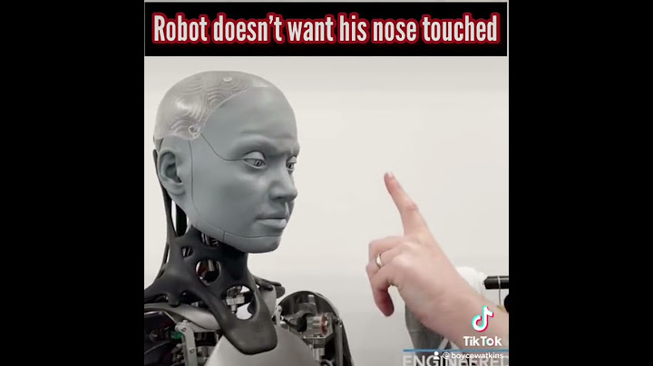Creepy or cool? Robot gets angry when you touch his nose