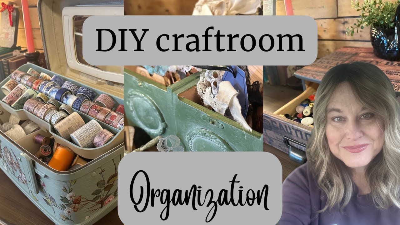 Vintage Makeovers for Your Craft Room | Train Case, Cigar Boxes & Rolodex Drawer DIY!