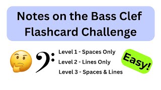 Bass Note Naming Clef Flash Card Challenge